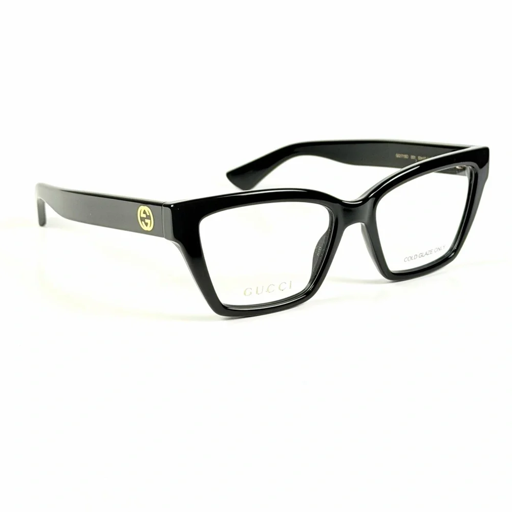 Gucci GG 1715 O 001 Black Eyeglass Frame New Authentic NWT - Picture 8 of 9